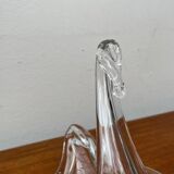 Vintage Glass Swan-Shaped Vase