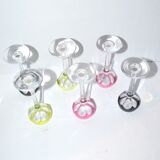 Carafe et 6 verres à liqueur Saint-Louis Bristol Joseph overlay cristal doublé