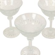 Set of 7 Regency Fidenza Crystal Champagne Glasses