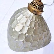 Holophane pendant lamp in mercurized glass from the 30s