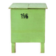 Table de rangement industrielle verte, années 1960