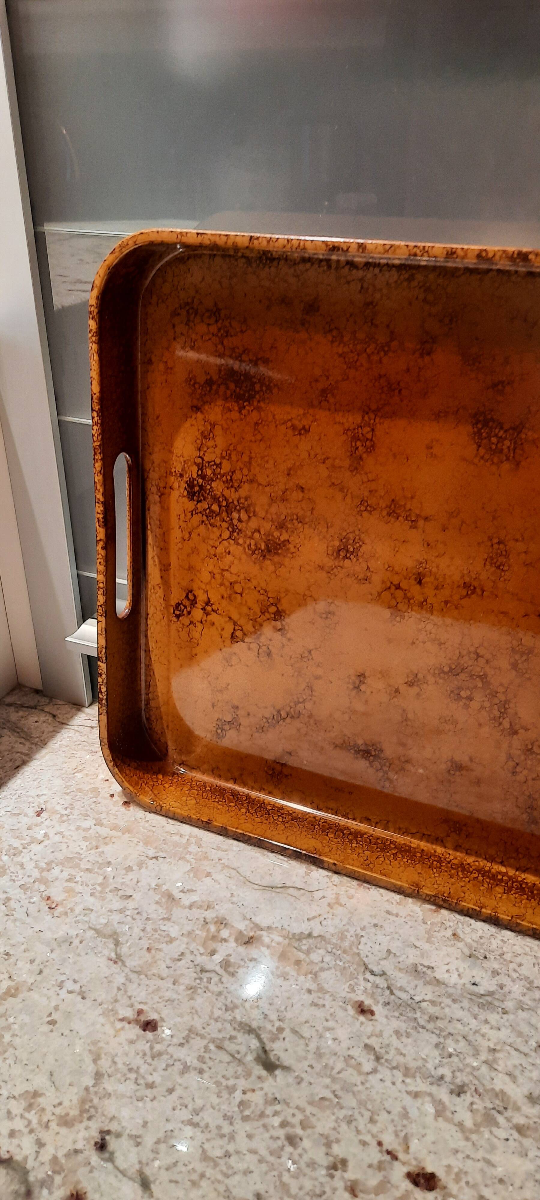 Lancel serving tray 70s