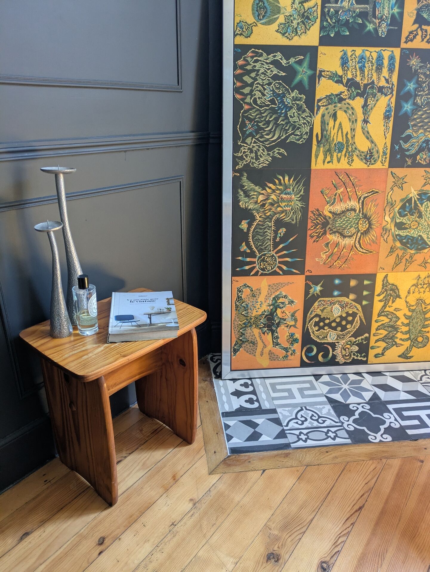 Tabouret  bois multi fonctions 80'