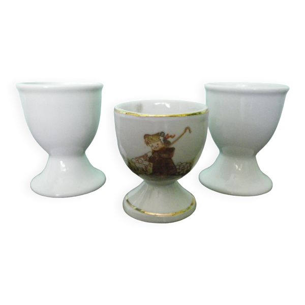 Coquetiers en porcelaine