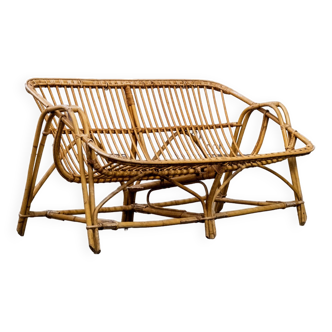 Rattan bench