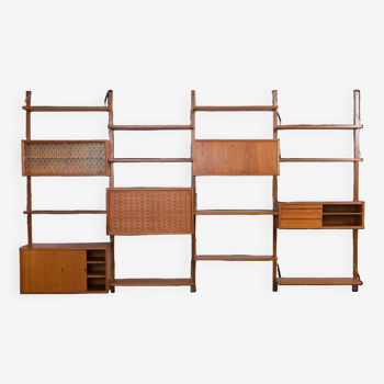 Mid-century modular shelving system wall unit by Poul Cadovius for Cado, Denmark 1960s