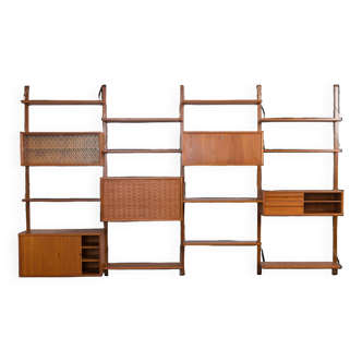 Mid-century modular shelving system wall unit by Poul Cadovius for Cado, Denmark 1960s