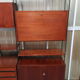 Library, 60s teak shelf on feet