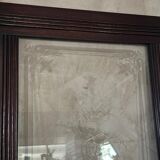 Etched glass door, 1890s