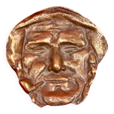 Vide poche baguier bronze Marin fumant la pipe, Correspondant 1977