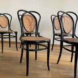 Série de 8 chaises viennoises N.33 de J&J Kohn, 1900