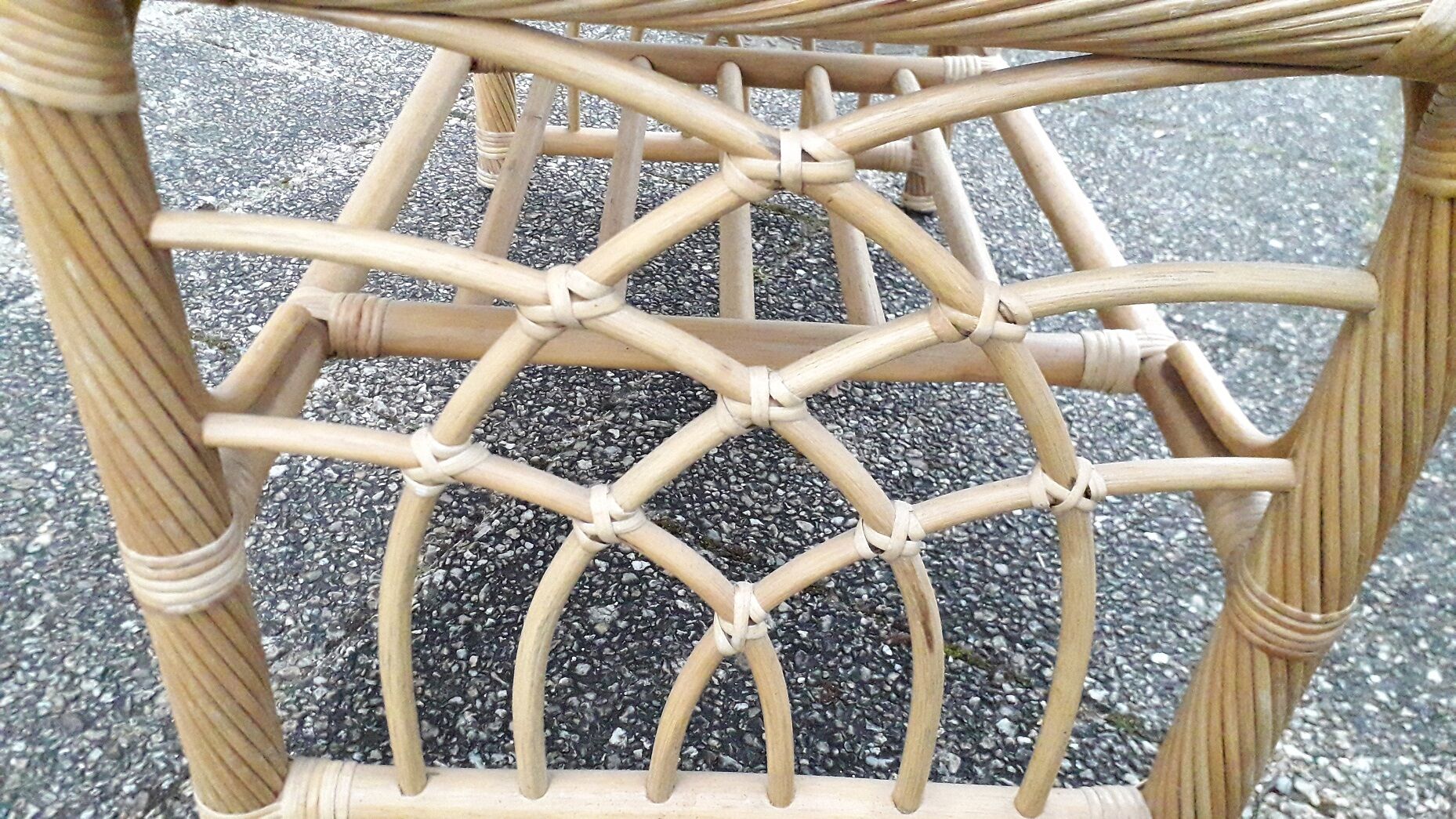 Rattan coffee table
