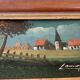 Small landscape painting, oil on panel, signed