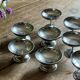Set of 9 vintage silver-plated dessert bowls.