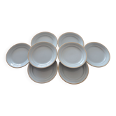 Set de 6 assiettes plates Villeroy et Boch Mettlach, Lucien Engel