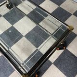 Table basse en verre vintage