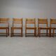 Set of 5 vintage chairs by Tage Poulsen for Gramrode Møbelfabrik, 1970's