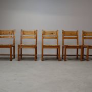 Set of 5 vintage chairs by Tage Poulsen for Gramrode Møbelfabrik, 1970's