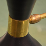 Pair of black diabolo wall light