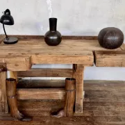 Old small carpenter's workbench from the 1920s.