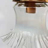 Baladeuse globe en verre opalin avec jupon