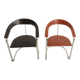 Canasta chair in Italian leather by Arrben, 197 years