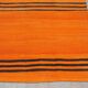 Orange handmade small rugs