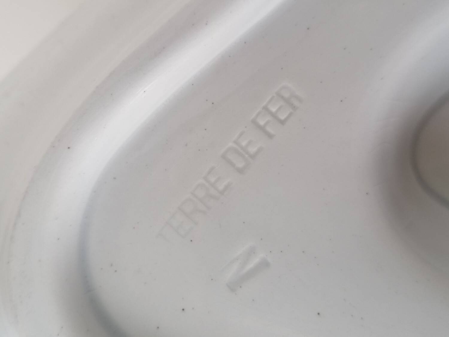 Cornflower iron gravy boat Saint Amand