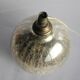 Pied lampe art déco boule de verre mercurisé craquelé