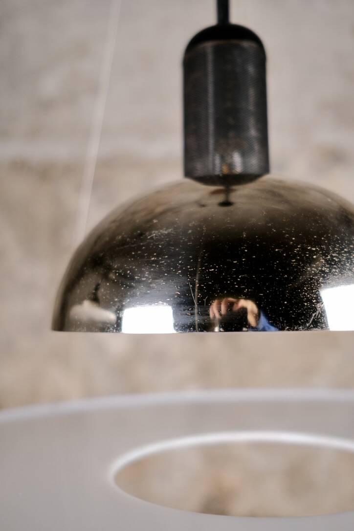 Pair of Frisbi 850 pendant lamps, Achille Castiglioni for Flos, 1970s