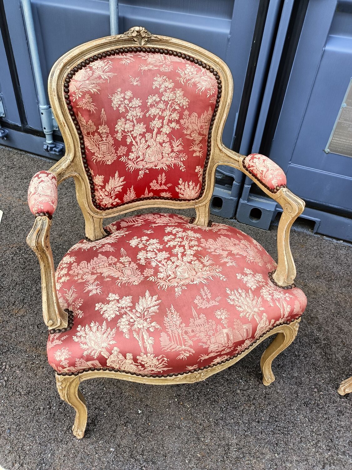 Pair of antique armchairs Louis XV style