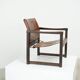 Early Karin Mobring for Ikea leather safari lounge chair