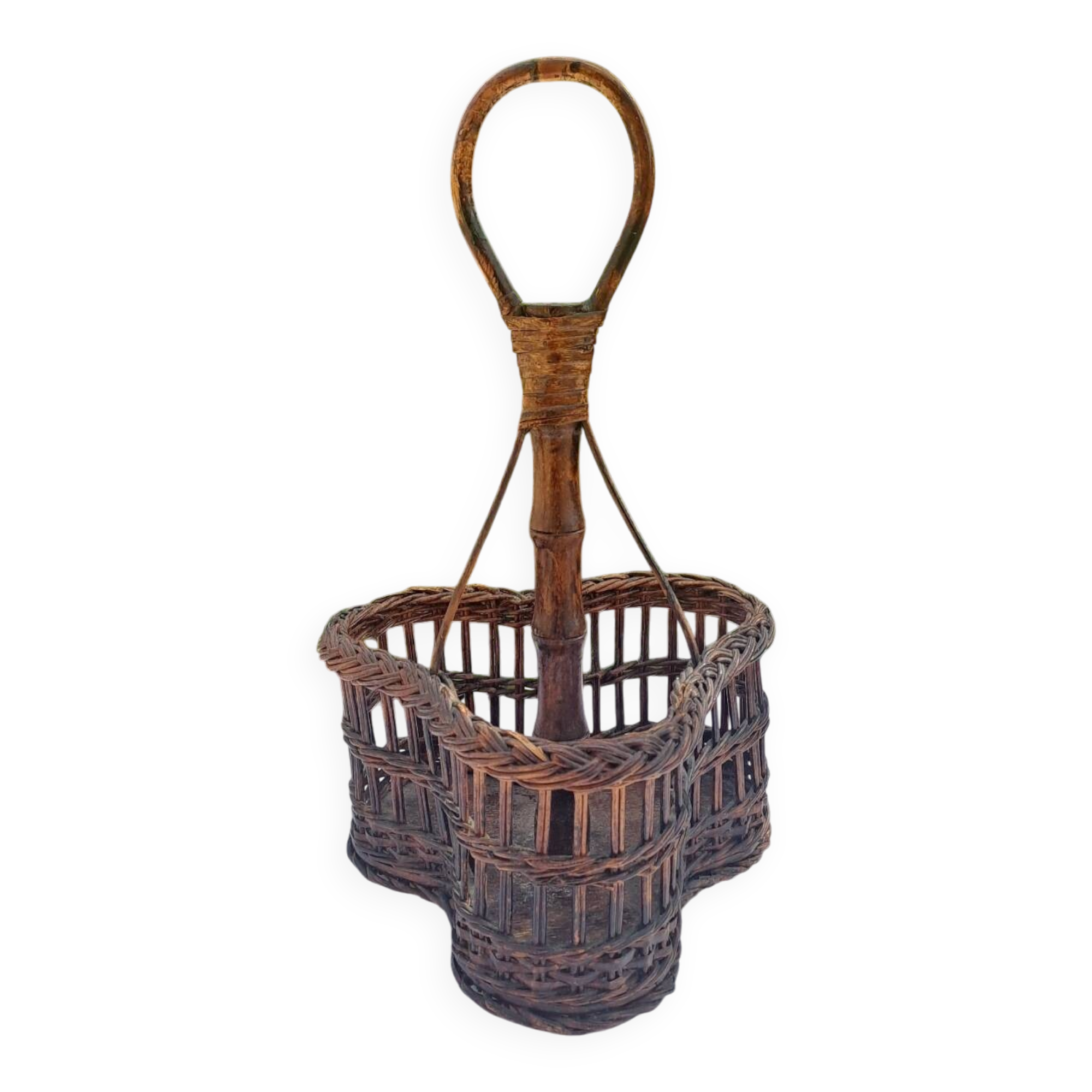 Porte-bouteilles en osier Vintage