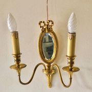 Louis XVI Wall Lamp Lucien Gau Mirror