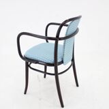 1970s Beech Bentwood Chair by Ton ,Czechoslovakia