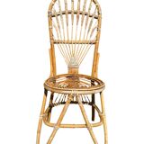 Bamboo and Rattan Chair by Dirk Van Sliedregt for Rohe Noordwolde