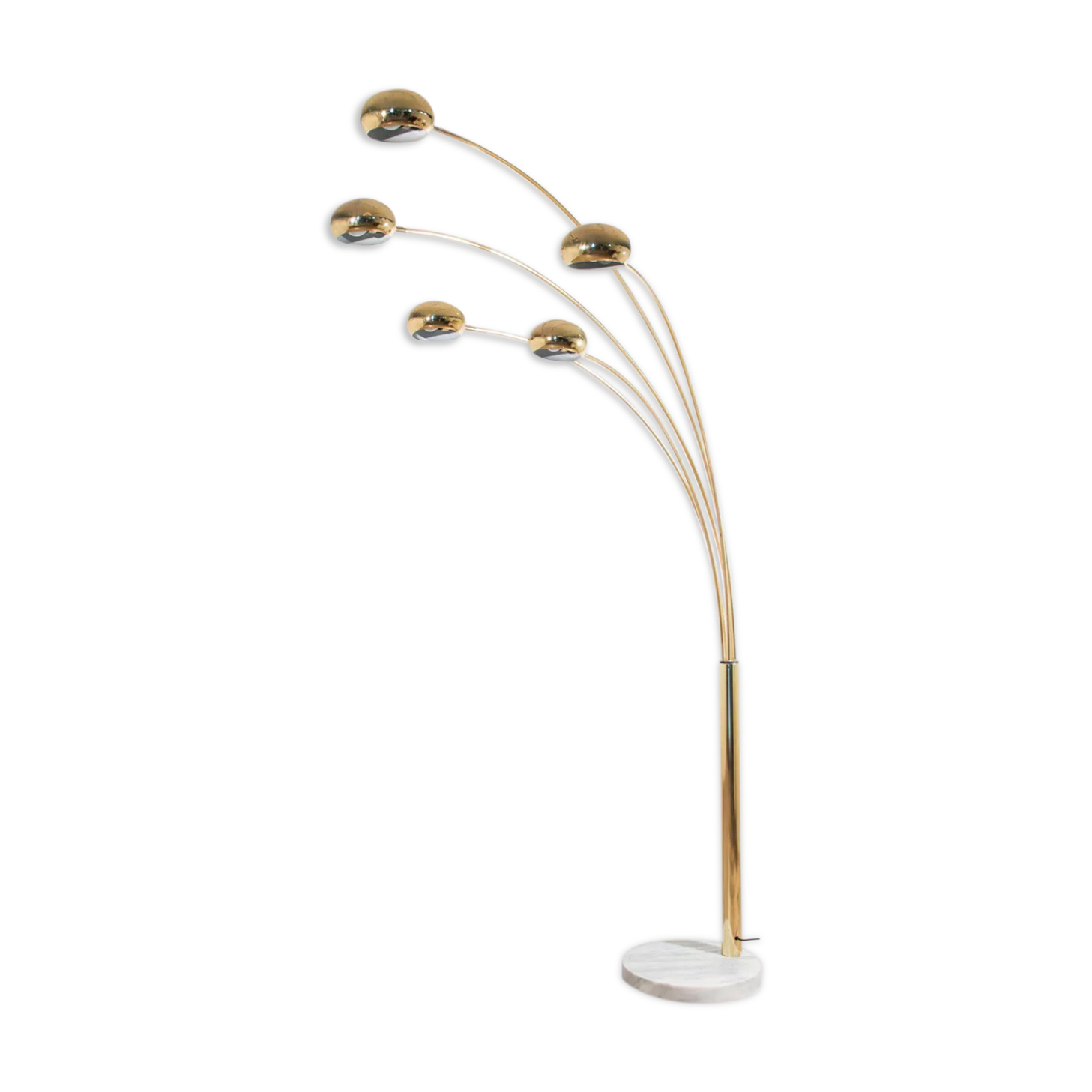 Italian 5-arm mid-century floor lamp