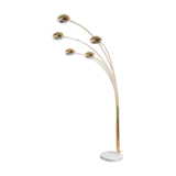 Italian 5-arm mid-century floor lamp
