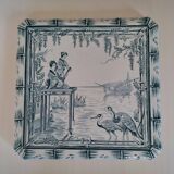 Creil and Montereau trivet with Japanese decor