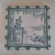 Creil and Montereau trivet with Japanese decor