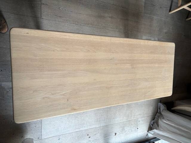 solid oak coffee table - Denmark 70s/80s