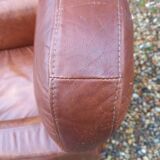 Pair of leather club chairs