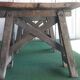 Table d'atelier avec plateau sur tréteaux