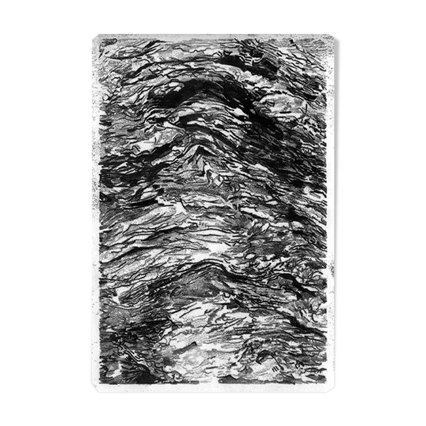 Original monotype "strates", illustration