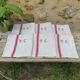 6 old monogrammed tea towels