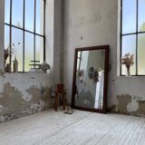 Late 19th XL wooden mirror