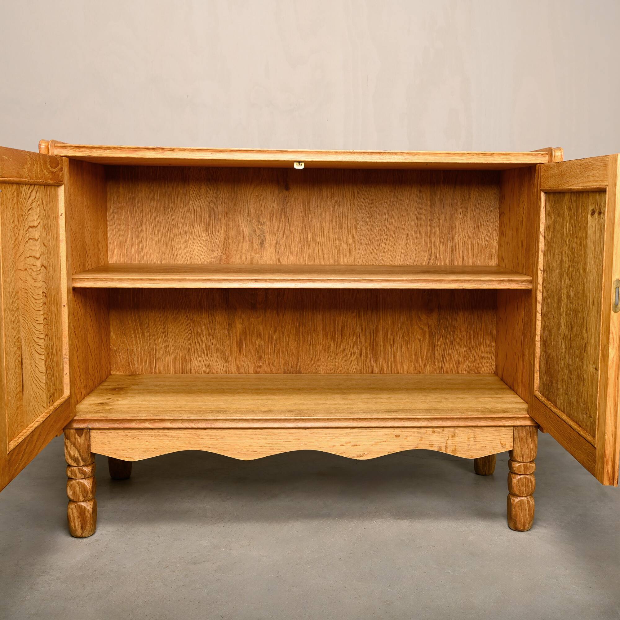 Danish Mid-Century Henning Kjærnulf Oak Bedside Cabinets or Sideboards