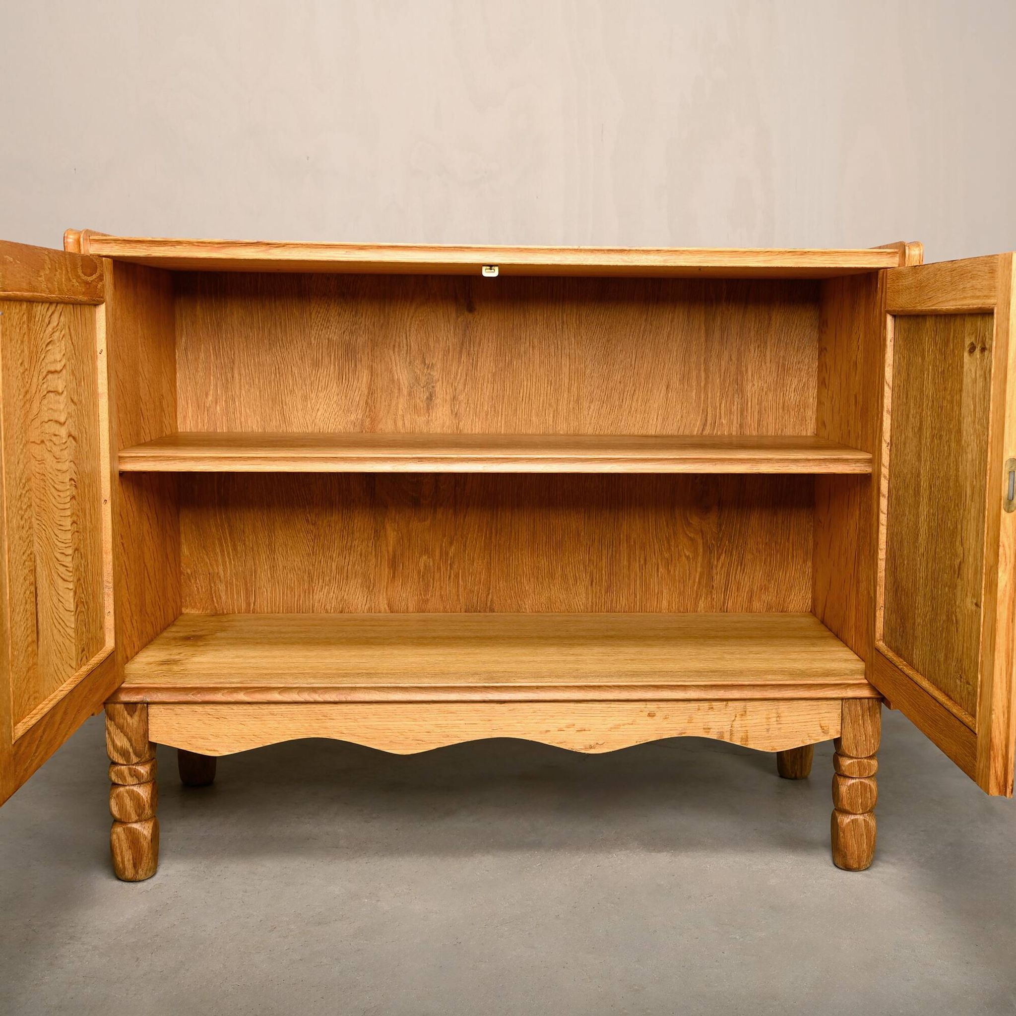 Danish Mid-Century Henning Kjærnulf Oak Bedside Cabinets or Sideboards