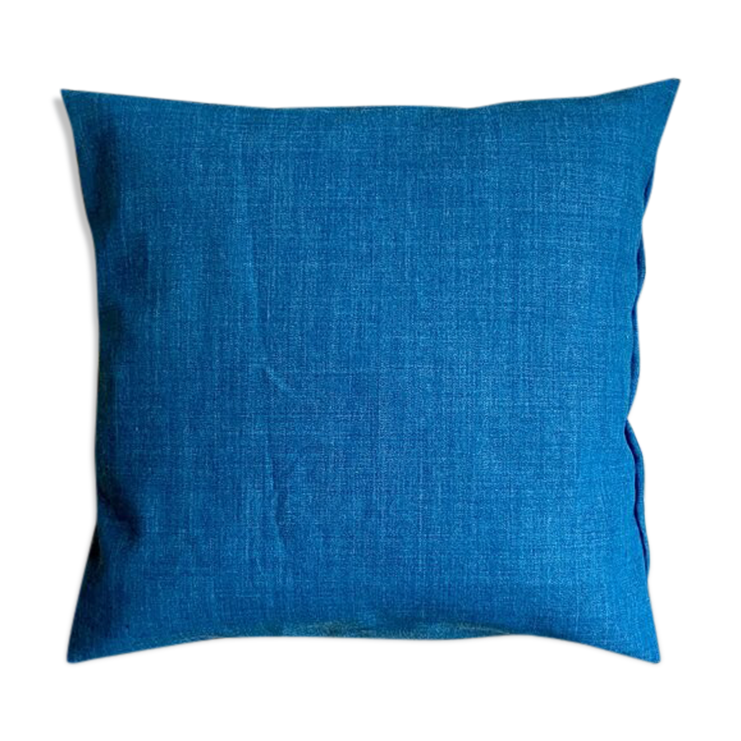 Coussin en coton bleu 40 cm