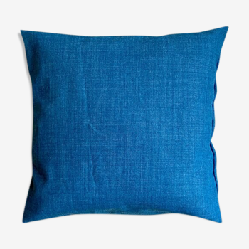 Blue cotton cushion 40 cm